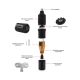 Tattoo Art Set – Wireless Tattoo Machine with Removable 1300mAh Battery, Type-C support – Black